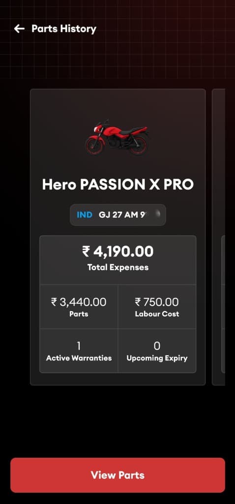 Garagewale App Interface
