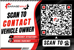 GarageWale QR Sticker Close-up