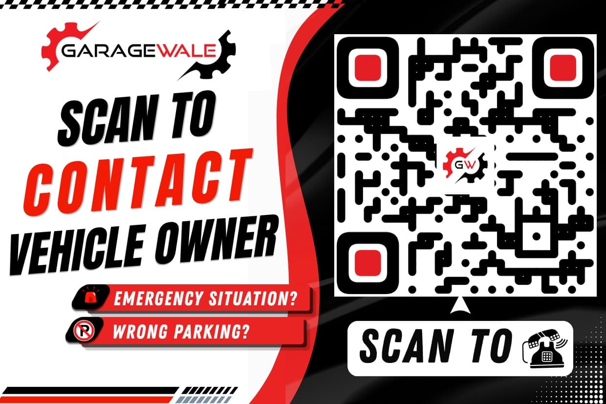 GarageWale QR Sticker Close Up